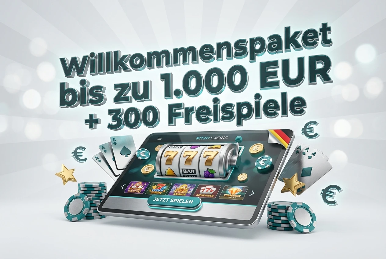 Willkommenspaket bis zu 1.000 EUR + 300 Freispiele
